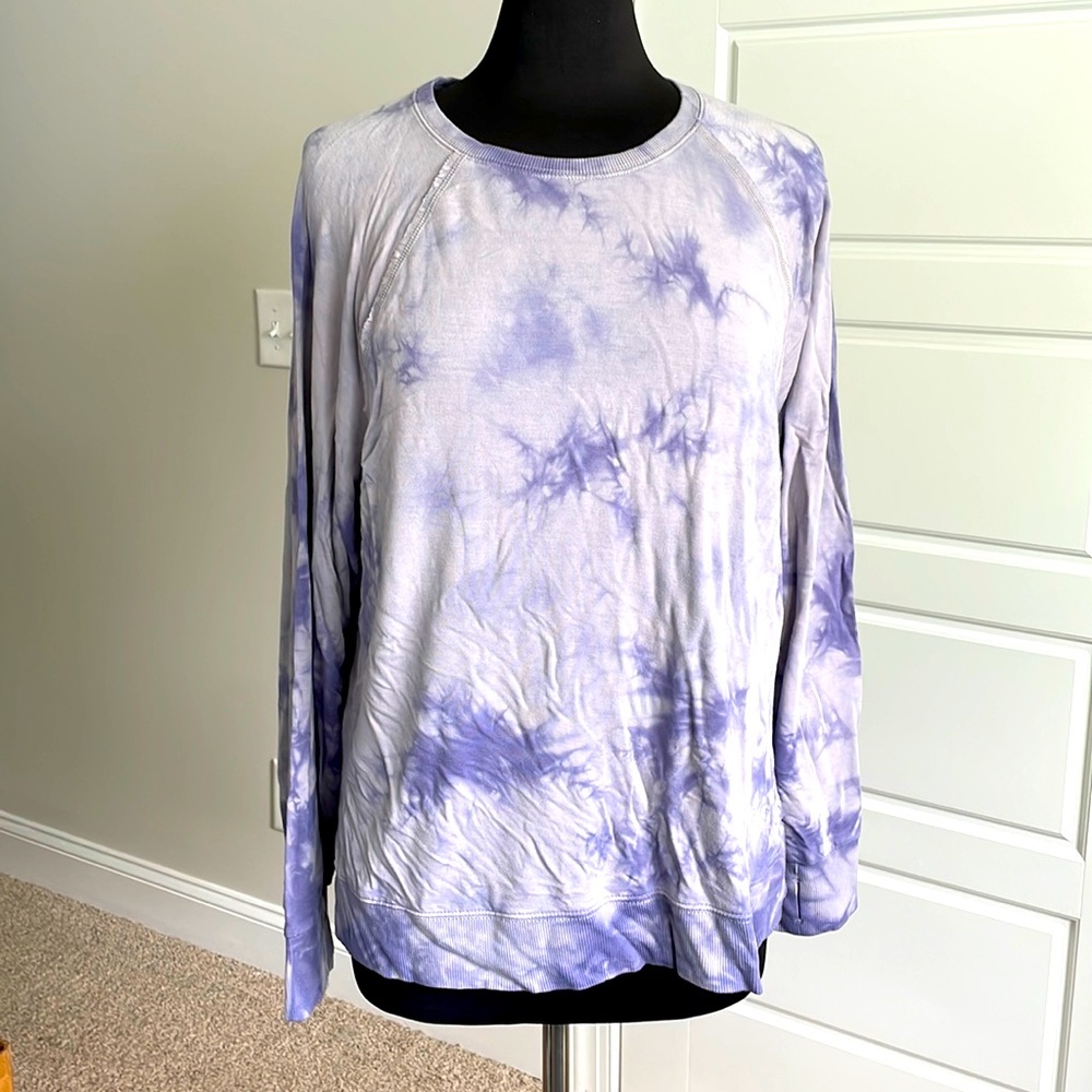 Tie-dye look long sleeved shirt